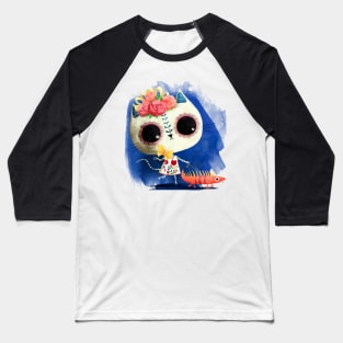 Mexican Cat and The Iguana Baseball T-Shirt